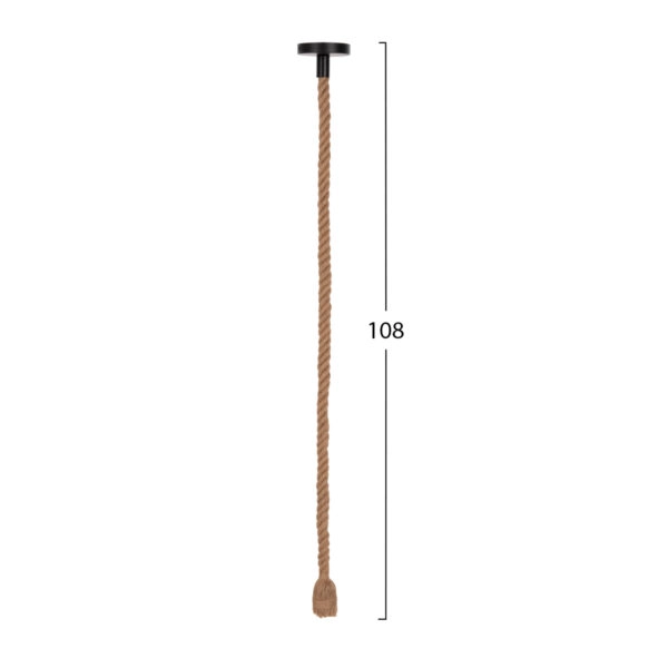 ΦΩΤΙΣΤΙΚΟ ΟΡΟΦΗΣ ΚΡΕΜΑΣΤΟ ΜΕ ΛΑΜΠΤΗΡΑ HM11931.01--ΣΧΟΙΝΙ 1m ΠΑΧΟΥΣ 2cm-ΝΤΟΥΙ Ε27