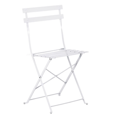 ΚΑΡΕΚΛΑ ΖΑΠΠΕΙΟΥ ΠΤΥΣΣΟΜΕΝΗ SOPHIE HM6337.01 ΜΕΤΑΛΛΙΚΗ ΛΕΥΚΗ 38x44.5x80Υεκ.