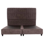 ΚΡEΒΑΤΙ ΔΙΠΛΟ HILDA HM717.02 ΥΦΑΣΜΑ ΜΠΟΥΚΛΕ ΚΑΦΕ--ΓΙΑ ΣΤΡΩΜΑ 160x200εκ.