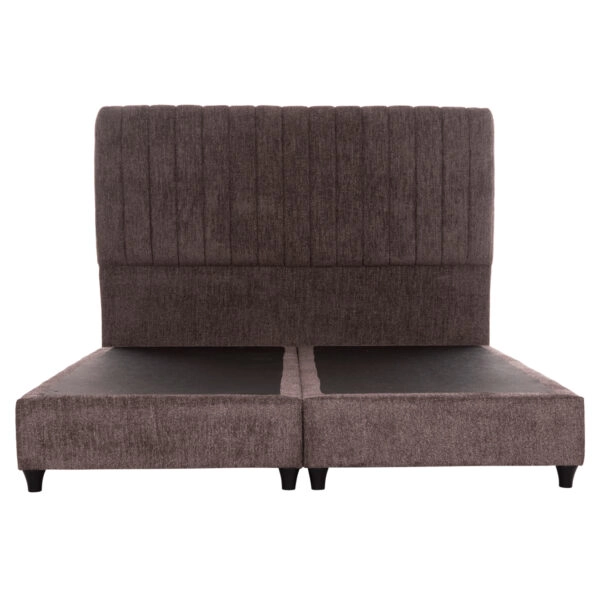 ΚΡEΒΑΤΙ ΔΙΠΛΟ HILDA HM717.02 ΥΦΑΣΜΑ ΜΠΟΥΚΛΕ ΚΑΦΕ--ΓΙΑ ΣΤΡΩΜΑ 160x200εκ.