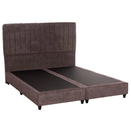 ΚΡEΒΑΤΙ ΔΙΠΛΟ HILDA HM717.02 ΥΦΑΣΜΑ ΜΠΟΥΚΛΕ ΚΑΦΕ--ΓΙΑ ΣΤΡΩΜΑ 160x200εκ.