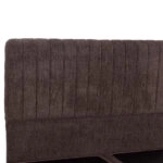 ΚΡEΒΑΤΙ ΔΙΠΛΟ HILDA HM717.02 ΥΦΑΣΜΑ ΜΠΟΥΚΛΕ ΚΑΦΕ--ΓΙΑ ΣΤΡΩΜΑ 160x200εκ.