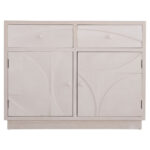 ΜΠΟΥΦΕΣ ΣΕΙΡΑ SANTORINI HM18046 MDF ΣΕ ΥΠΟΛΕΥΚΟ ΧΡΩΜΑ-2 ΣΥΡΤΑΡΙΑ & 2 ΠΟΡΤΕΣ 107x38x82,5Υεκ.