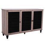 ΠΑΠΟΥΤΣΟΘΗΚΗ-ΝΤΟΥΛΑΠΙ MCKENNA ΞΥΛ. 3ΠΟΡΤΕΣ HM2267.02 SONAMA-ΜΑΥΡΟ 112x30x68,5Υ εκ.