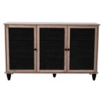 ΠΑΠΟΥΤΣΟΘΗΚΗ-ΝΤΟΥΛΑΠΙ MCKENNA ΞΥΛ. 3ΠΟΡΤΕΣ HM2267.02 SONAMA-ΜΑΥΡΟ 112x30x68,5Υ εκ.