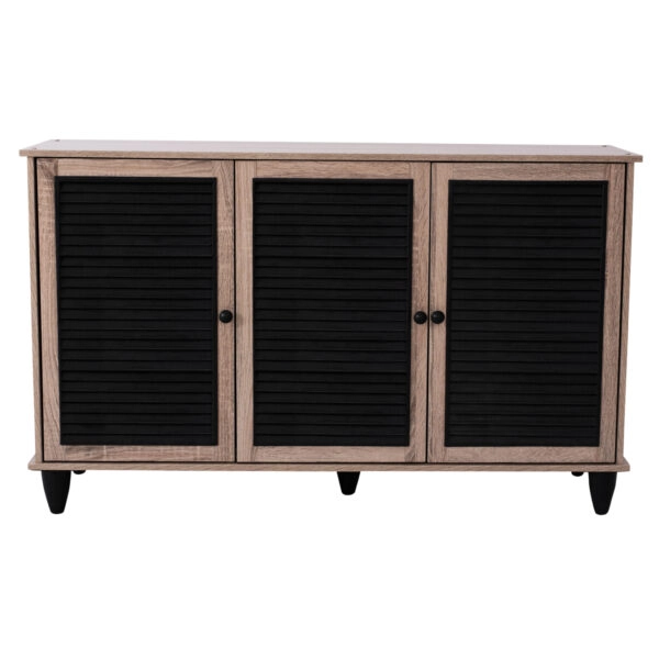 ΠΑΠΟΥΤΣΟΘΗΚΗ-ΝΤΟΥΛΑΠΙ MCKENNA ΞΥΛ. 3ΠΟΡΤΕΣ HM2267.02 SONAMA-ΜΑΥΡΟ 112x30x68,5Υ εκ.