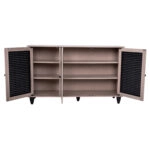 ΠΑΠΟΥΤΣΟΘΗΚΗ-ΝΤΟΥΛΑΠΙ MCKENNA ΞΥΛ. 3ΠΟΡΤΕΣ HM2267.02 SONAMA-ΜΑΥΡΟ 112x30x68,5Υ εκ.