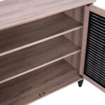 ΠΑΠΟΥΤΣΟΘΗΚΗ-ΝΤΟΥΛΑΠΙ MCKENNA ΞΥΛ. 3ΠΟΡΤΕΣ HM2267.02 SONAMA-ΜΑΥΡΟ 112x30x68,5Υ εκ.