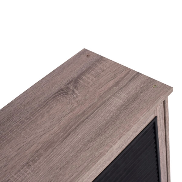 ΠΑΠΟΥΤΣΟΘΗΚΗ-ΝΤΟΥΛΑΠΙ MCKENNA ΞΥΛ. 3ΠΟΡΤΕΣ HM2267.02 SONAMA-ΜΑΥΡΟ 112x30x68,5Υ εκ.