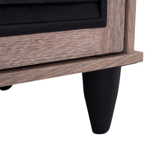 ΠΑΠΟΥΤΣΟΘΗΚΗ-ΝΤΟΥΛΑΠΙ MCKENNA ΞΥΛ. 3ΠΟΡΤΕΣ HM2267.02 SONAMA-ΜΑΥΡΟ 112x30x68,5Υ εκ.