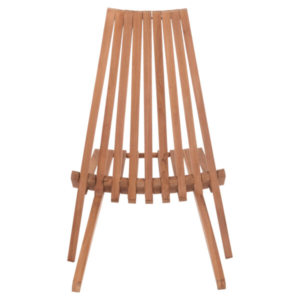 ΠΟΛΥΘΡΟΝΑ LOUNGE ΠΤΥΣΣΟΜΕΝΗ SHIGAO HM18112 ΞΥΛΟ TEAK--ΦΥΣΙΚΟ 61x88.5x89Υεκ.