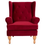 ΠΟΛΥΘΡΟΝΑ ΜΠΕΡΖΕΡΑ ΚΟΚΚΙΝΟ ΒΕΛΟΥΔΟ BRANDON 81Χ83Χ101Υ εκ.HM3073.14