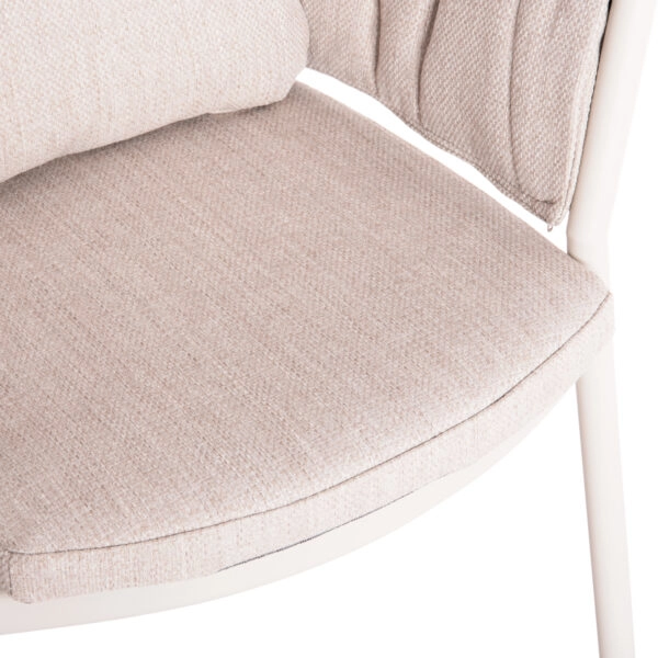 ΠΟΛΥΘΡΟΝΑ ΤΡΑΠΕΖΑΡΙΑΣ SHANKS HM6207.02 ΚΡΕΜ ΑΛΟΥΜ. & ΜΠΕΖ OLEFIN ΥΦΑΣΜΑ 63x61x75Υεκ