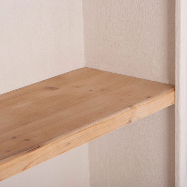 ΡΑΦΙΕΡΑ ΣΕΙΡΑ SANTORINI HM18044 MDF ΥΠΟΛΕΥΚΟ-ΡΑΦΙΑ ΞΥΛΟ ΕΛΑΤΟΥ ΦΥΣΙΚΟ 80x38x188,5Υεκ.