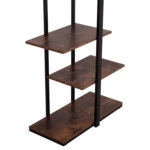 ΡΑΦΙΕΡΑ OMNI HM18074.04 ΜΑΥΡΟΣ ΜΕΤΑΛΛΙΚΟΣ ΣΚΕΛΕΤΟΣ-ΜΕΛΑΜΙΝΗ ΚΑΡΥΔΙ 80x34x151,5Υεκ