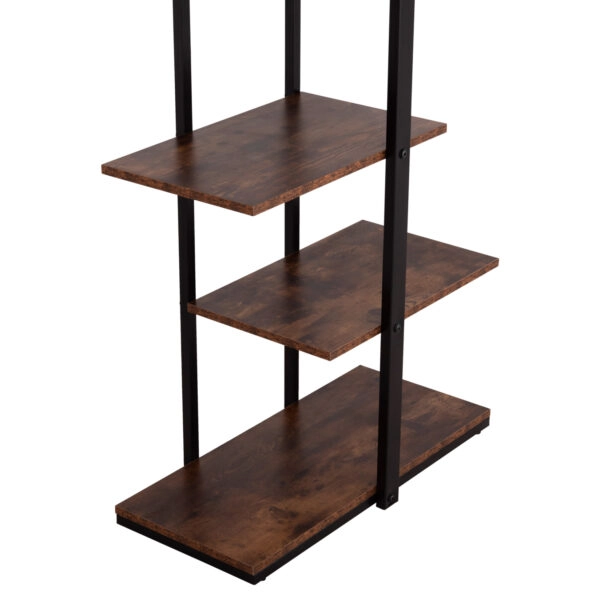 ΡΑΦΙΕΡΑ OMNI HM18074.04 ΜΑΥΡΟΣ ΜΕΤΑΛΛΙΚΟΣ ΣΚΕΛΕΤΟΣ-ΜΕΛΑΜΙΝΗ ΚΑΡΥΔΙ 80x34x151,5Υεκ