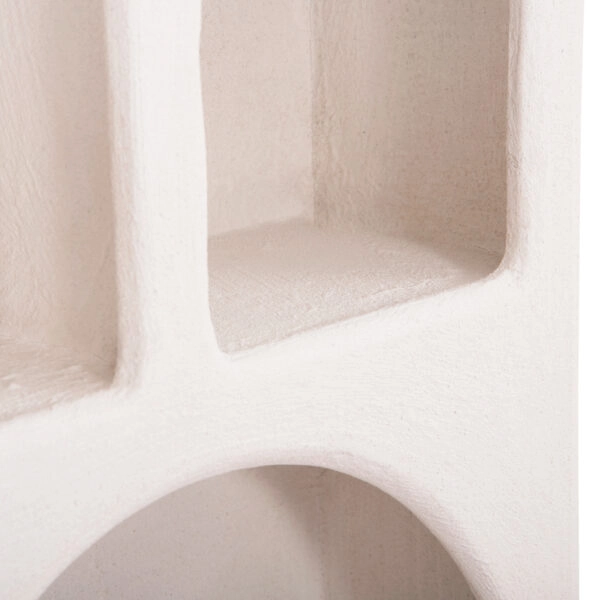 ΡΑΦΙΕΡΑ ΤΟΙΧΟΥ ΣΕΙΡΑ SANTORINI HM18069 MDF ΣΕ ΥΠΟΛΕΥΚΟ ΧΡΩΜΑ 47,5x18x120Υεκ.