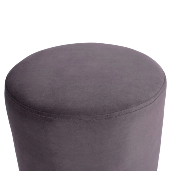 ΣΚΑΜΠΟ LEVY ΓΚΡΙ ΒΕΛΟΥΔΟ ΜΕ ΧΡΥΣΗ ΒΑΣΗ HM8408.01 Φ35x43Υ εκ.