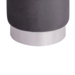 ΣΚΑΜΠΟ LEVY ΓΚΡΙ ΒΕΛΟΥΔΟ ΜΕ ΧΡΥΣΗ ΒΑΣΗ HM8408.01 Φ35x43Υ εκ.