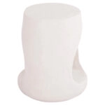 ΣΚΑΜΠΟ ΣΤΡΟΓΓΥΛΟ ΣΕΙΡΑ SANTORINI HM18056 ΠΟΛΥΡΗΤΙΝΗ ΣΕ ΥΠΟΛΕΥΚΟ ΧΡΩΜΑ Φ38x47Yεκ.