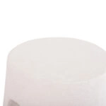 ΣΚΑΜΠΟ ΣΤΡΟΓΓΥΛΟ ΣΕΙΡΑ SANTORINI HM18056 ΠΟΛΥΡΗΤΙΝΗ ΣΕ ΥΠΟΛΕΥΚΟ ΧΡΩΜΑ Φ38x47Yεκ.