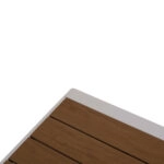 ΤΡΑΠΕΖΑΚΙ ΞΑΠΛΩΣΤΡΑΣ BENTRY HM6276.01 ΑΛΟΥΜΙΝΙΟ ΛΕΥΚΟ--POLYWOOD 100x56x35Υεκ.