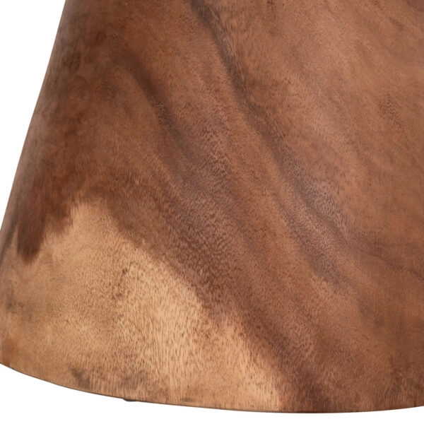 ΤΡΑΠΕΖΙ ΒΟΗΘΗΤΙΚΟ ΣΤΡΟΓΓΥΛΟ CUPRE HM9793.11 ΜΑΣΙΦ ΞΥΛΟ SUAR-ΦΥΣΙΚΟ Φ40x45Υεκ.