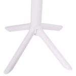 ΤΡΑΠΕΖΙ ΜΠΑΡ ΣΤΡΟΓΓΥΛΟ TERRIN HM6126.11 ΠΟΛΥΠΡΟΠΥΛΕΝΙΟ ΛΕΥΚΟ Φ61x107Υεκ.