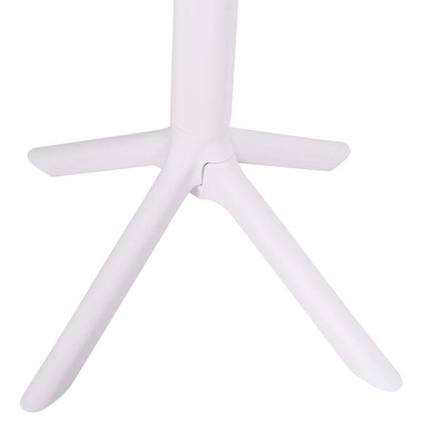 ΤΡΑΠΕΖΙ ΜΠΑΡ ΣΤΡΟΓΓΥΛΟ TERRIN HM6126.11 ΠΟΛΥΠΡΟΠΥΛΕΝΙΟ ΛΕΥΚΟ Φ61x107Υεκ.