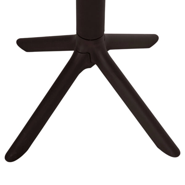 ΤΡΑΠΕΖΙ ΠΟΛΥΠΡΟΠΥΛΕΝΙΟΥ ΣΤΡΟΓΓΥΛΟ TERRIN HM6124.13 ΚΑΦΕ Φ60x75Υεκ.