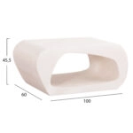 ΤΡΑΠΕΖΙ ΣΑΛΟΝΙΟΥ ΣΕΙΡΑ SANTORINI HM18071 MDF ΣΕ ΥΠΟΛΕΥΚΟ ΧΡΩΜΑ 100x60x45Υεκ.