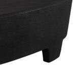 ΤΡΑΠΕΖΙ ΣΑΛΟΝΙΟΥ ΟΒΑΛ ΣΕΙΡΑ SANTORINI HM18066 MDF ΣΕ ΜΑΥΡΟ ΧΡΩΜΑ 100x60x33Υεκ.