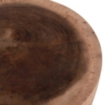 ΤΡΑΠΕΖΙ ΣΑΛΟΝΙΟΥ ΣΤΡΟΓΓΥΛΟ POMPU HM9794.11 ΜΑΣΙΦ ΞΥΛΟ SUAR ΣΕ ΦΥΣΙΚΟ Φ60x35Υεκ.