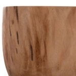ΤΡΑΠΕΖΙ ΣΑΛΟΝΙΟΥ ΣΤΡΟΓΓΥΛΟ POMPU HM9794.11 ΜΑΣΙΦ ΞΥΛΟ SUAR ΣΕ ΦΥΣΙΚΟ Φ60x35Υεκ.