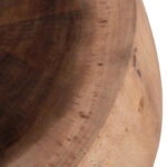 ΤΡΑΠΕΖΙ ΣΑΛΟΝΙΟΥ ΣΤΡΟΓΓΥΛΟ POMPU HM9794.11 ΜΑΣΙΦ ΞΥΛΟ SUAR ΣΕ ΦΥΣΙΚΟ Φ60x35Υεκ.