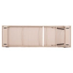 ΞΑΠΛΩΣΤΡΑ ΑΛΟΥΜΙΝΙΟΥ ΜΕ ΥΦΑΣΜΑ TESLIN RICKON HM6292.04 ΣΕ ΚΑΠΟΥΤΣΙΝΟ 198x61,5x97Υεκ.