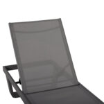 ΞΑΠΛΩΣΤΡΑ ΑΛΟΥΜΙΝΙΟΥ ΜΕ ΥΦΑΣΜΑ TESLIN RICKON HM6292.01 ΣΕ ΓΚΡΙ 198x61,5x97Υεκ.