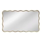 Artekko Dia Χρυσός Μεταλλικός Καθρέπτης Τοίχου (61x2.5x110)cm