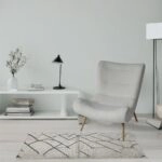 Artekko Cloud Λευκή Υφασμάτινη Μπουκλέ Πολυθρόνα (97x80x100)cm