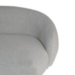 Artekko Cloud Υφασμάτινος Μπουκλέ Τριθέσιος Καναπές σε Λευκό του Πάγου (191x93x73)cm