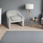 Artekko Cloud Λευκή Υφασμάτινη Μπουκλέ Πολυθρόνα (76x76x71)cm