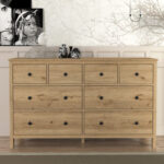 Συρταριέρα - Μπουφές Sabina Megapap χρώμα sepet oak 160x50x96εκ.