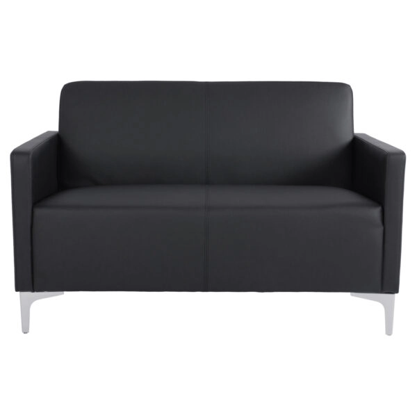 ΚΑΝΑΠΕΣ 2ΘΕΣΙΟΣ NELLIE HM3159.21 ΜΕ ΜΑΥΡΟ PU 113x71x71Υ εκ.