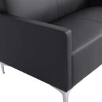 ΚΑΝΑΠΕΣ 2ΘΕΣΙΟΣ NELLIE HM3159.21 ΜΕ ΜΑΥΡΟ PU 113x71x71Υ εκ.