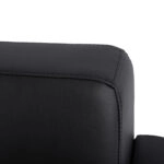 ΚΑΝΑΠΕΣ 2ΘΕΣΙΟΣ NELLIE HM3159.21 ΜΕ ΜΑΥΡΟ PU 113x71x71Υ εκ.