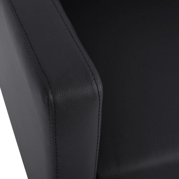 ΚΑΝΑΠΕΣ 2ΘΕΣΙΟΣ NELLIE HM3159.21 ΜΕ ΜΑΥΡΟ PU 113x71x71Υ εκ.