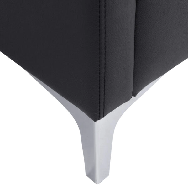 ΚΑΝΑΠΕΣ 2ΘΕΣΙΟΣ NELLIE HM3159.21 ΜΕ ΜΑΥΡΟ PU 113x71x71Υ εκ.