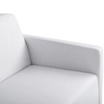 ΚΑΝΑΠΕΣ 2ΘΕΣΙΟΣ NELLIE HM3159.22 ΜΕ ΛΕΥΚΟ PU 113x71x71Υ εκ.