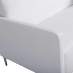 ΚΑΝΑΠΕΣ 2ΘΕΣΙΟΣ NELLIE HM3159.22 ΜΕ ΛΕΥΚΟ PU 113x71x71Υ εκ.