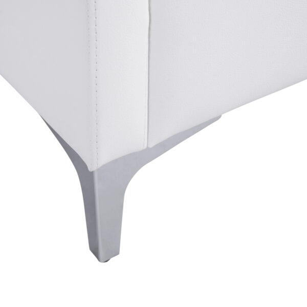 ΚΑΝΑΠΕΣ 2ΘΕΣΙΟΣ NELLIE HM3159.22 ΜΕ ΛΕΥΚΟ PU 113x71x71Υ εκ.